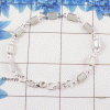 Rainbow Moonstone Cut Gemstone Bracelet P - 26DYB999 Cut Octagon Shape Solid 925 Sterling Silver Bezel Bracelet