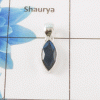 Labradorite Cut Gemstone Pendant C- 26DYP992 Cut Marquise Shape Solid 925 Sterling Silver Plain Pendant