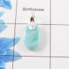 Natural Larimar Cab Pendant I - BSP187 Cab Oval Shape Solid 925 Sterling Silver Pendant