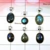 6 Pcs Labradorite Gemstone Cab Pendant - BSP968 AJ17 925 Sterling Silver Cab  Labradorite Gemstone Wholesale Pendant Lot