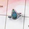 Ring Size- 9 Ammolite Gemstone Cab Ring A - BSR145- AAG12 Cab  Ammolite Solid 925 Sterling Silver Handmade Wholesale Ring