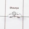 Ring Size - 6 Crystal Quartz Cut Ring A - MNM983 Cut Solid 925 Sterling Silver Minimalist Wholesale Ring